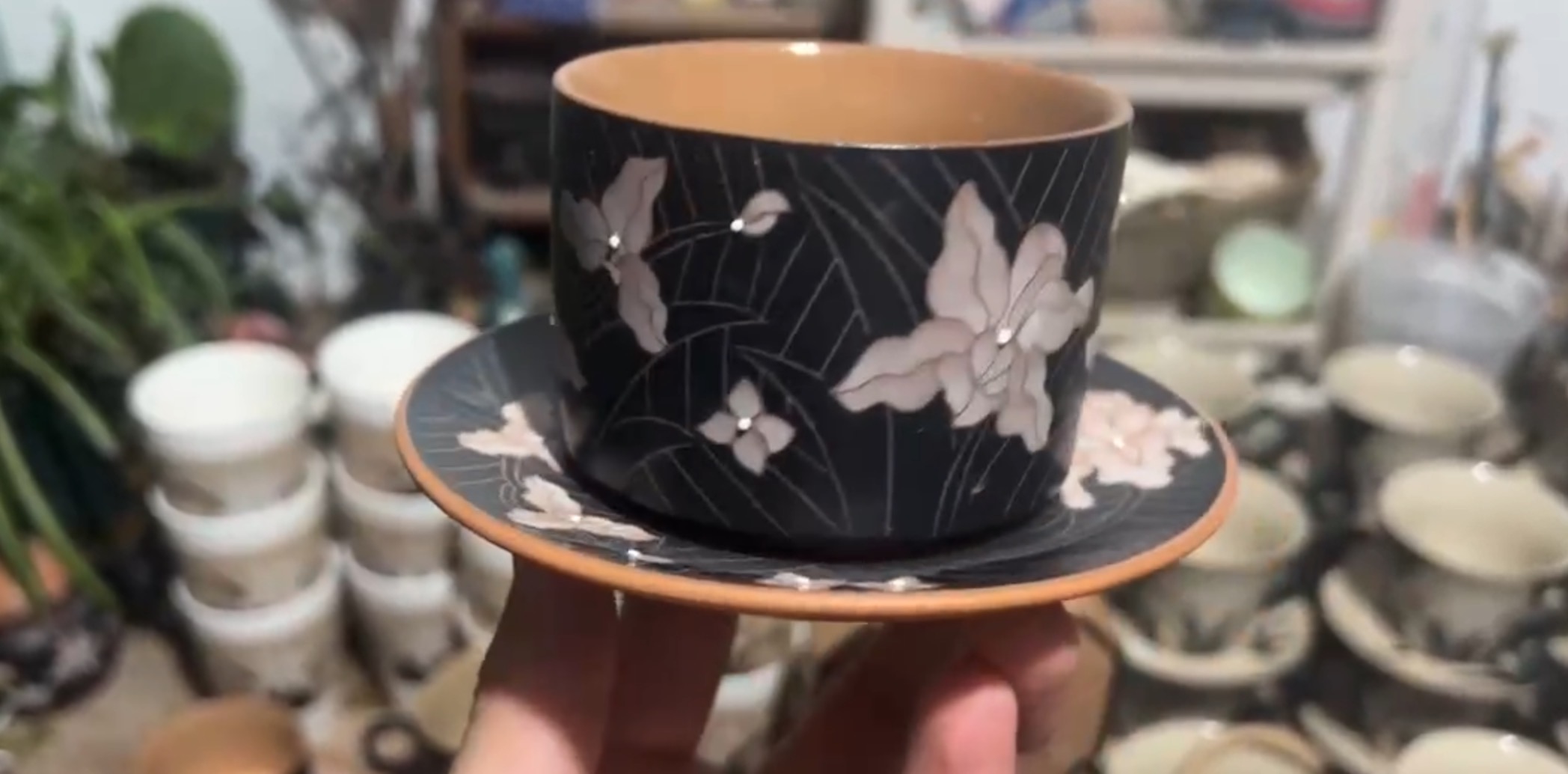Ren's Handmade Porcelain Cup Set Coffee Cup Set Tea Cup Set
